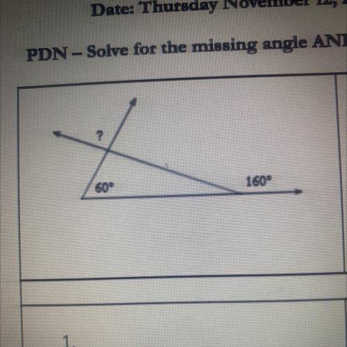 Solve for missing angle