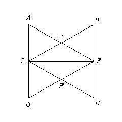 What common side do DHB and DEB share?A. DHB. BDC. EBD. HB