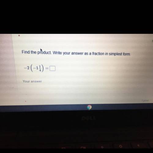 -2 (-1) = 0
Your answer
What about the 1/4