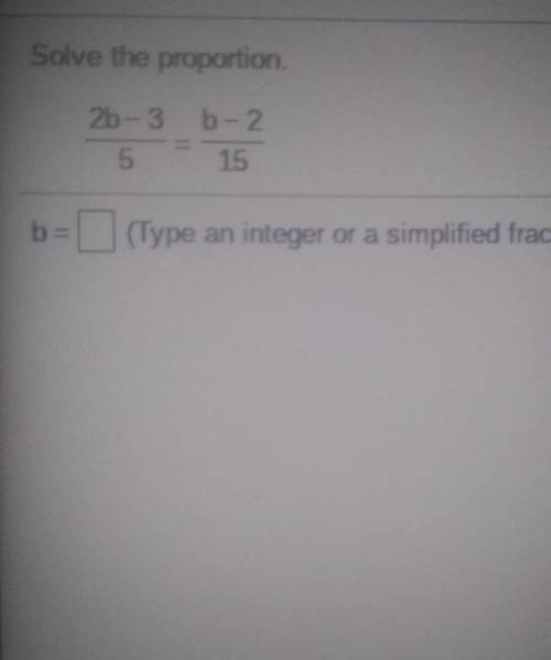 Solve for the proportion (type integer or simplified fraction)