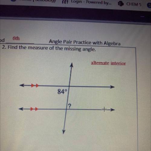 2. Find the measure of the missing angle.
Help plzzzz ASAP!!!