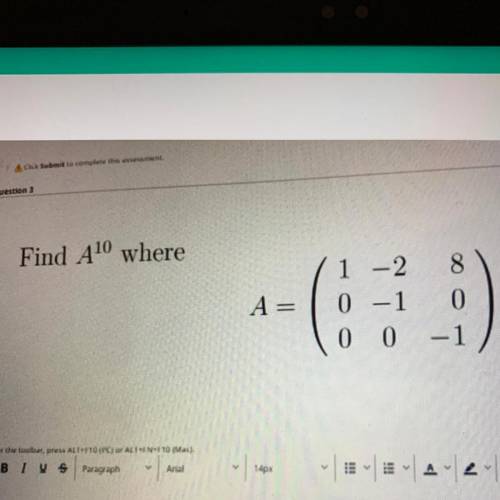 Find A10 where
A-
ܢ
(
1-2
8
0 -1 0
0_0 -1