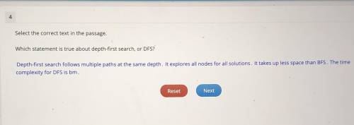 Which statement is true about depth-first search, or DFS?
