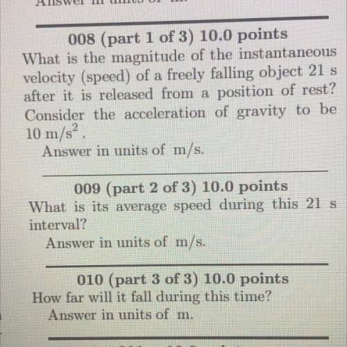 Can y’all please help me with this 3 part question?