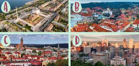 Which city is located in North America ?