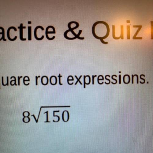 How to simplify the square root expression