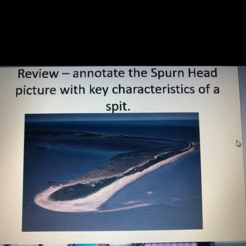 Review - annotate the Spurn Head
picture with key characteristics of a
spit.