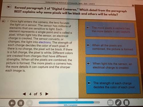 Reread paragraph 3 of Digital Cameras. Which detail from the paragraph BEST explains why some pix