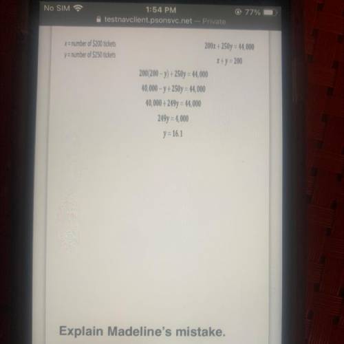 What is madeline mistake