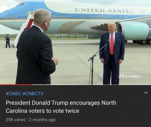 Why would Trump PROMOTE voter fraud in North Carolina?