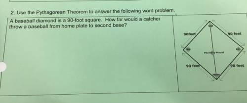 Please help... it’s about Pythagorean theorem! I attached the image of the question