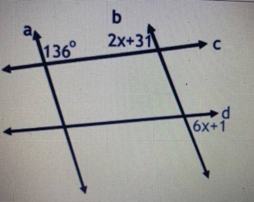 Help plz:))) I’ll mark u brainliest

(1) Find the value of would prove a || b 
(2) Find the value