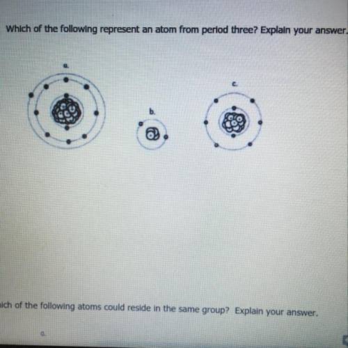 Which of the following represent an atom from period 3?WILL MARK BRAINLIEST