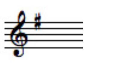 Which key signature is pictured here?
A. F Major
B. C Major
C. D Major
D. G Major