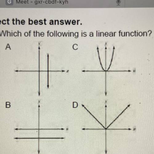 Which of the following is a linear function?