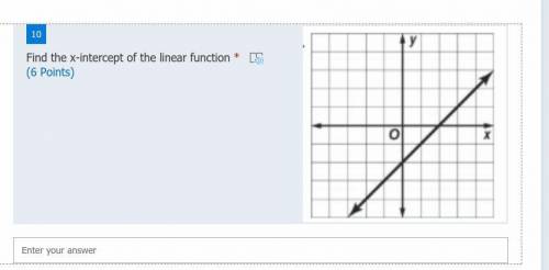 Find the x-intercept of the linear function