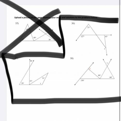 I NEED HELP, FIND THE ANGLE MEASURE OF ???