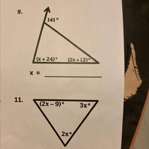 Solve for X .. I know it’s two questions but I’m having a hard time