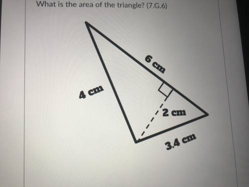 What is the area of the Triangle?