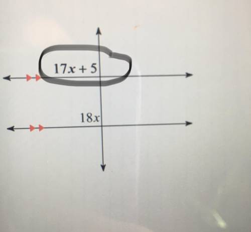 Find the measure of angle that is circled.

Can someone help? Test tomorrow, I need to learn to fi