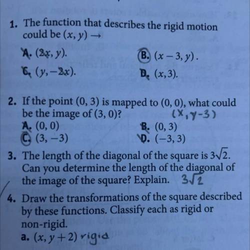 Please help me answer number 3, will give brainliest.
