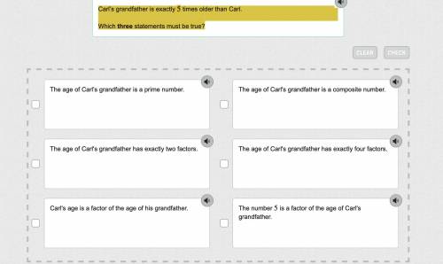PLEASE HELP ME, WILL GIVE BRAINLIEST CORRECT ANSWER!

Carl’s grandfather is exactly 5 times older