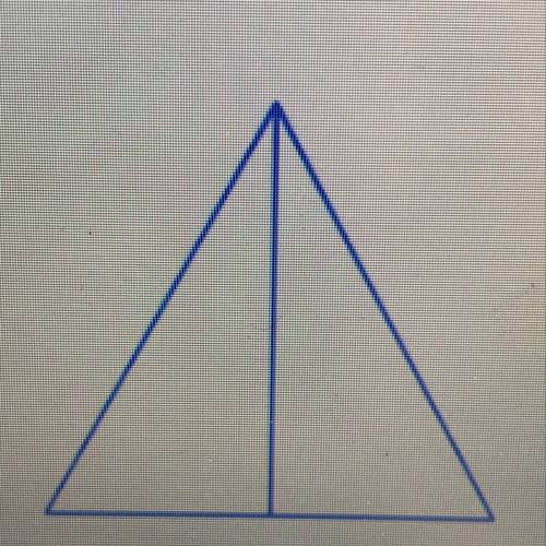 The equilateral triangle shown below has sides 8 long. What are the angle measurements?