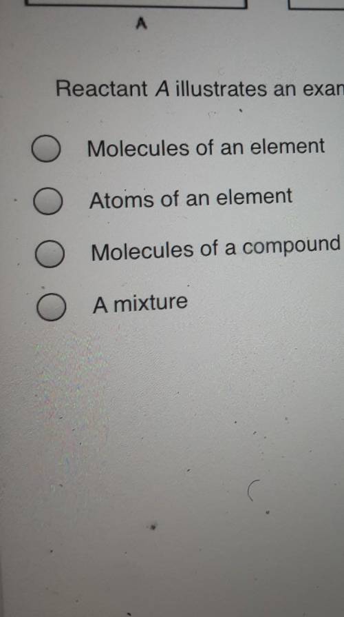 Reactant A illustrates an example of which of the following