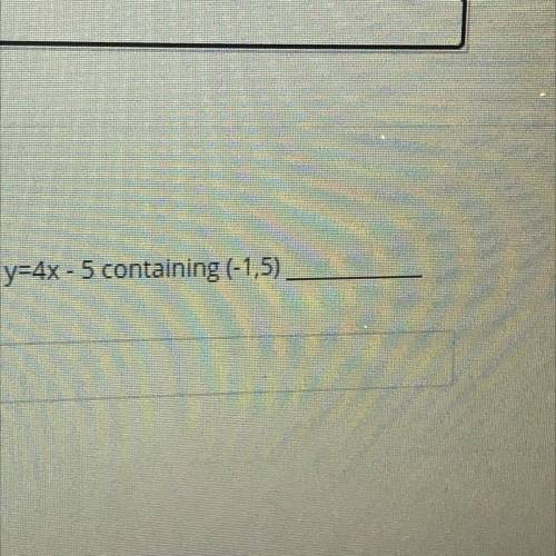 Y=-3x + 2 containing (4,0)