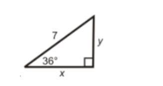Find the PERIMETER of the triangle. Make sure to show work HERE. Round your answers to the nearest