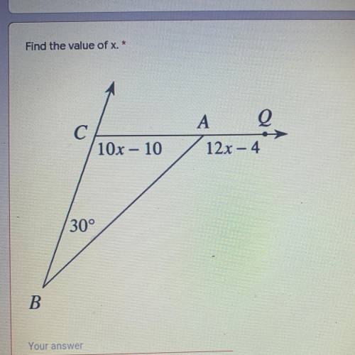 How do i find the value of x