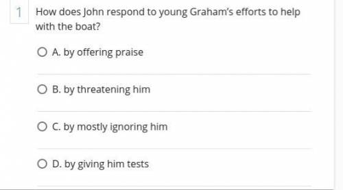 How does John respond to young Graham’s efforts to help with the boat?