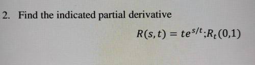 2. Find the indicated partial derivative.