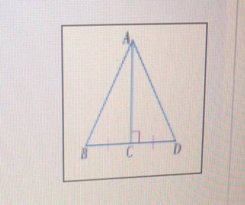 The two triangles in the figure are congruent because

A)the aas theorem 
B) the sss postulate 
C)