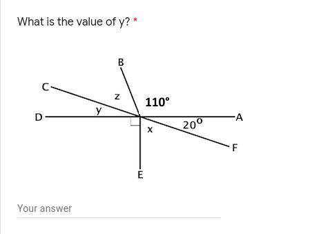 Find the value of y, thanks! Please an explanation.
