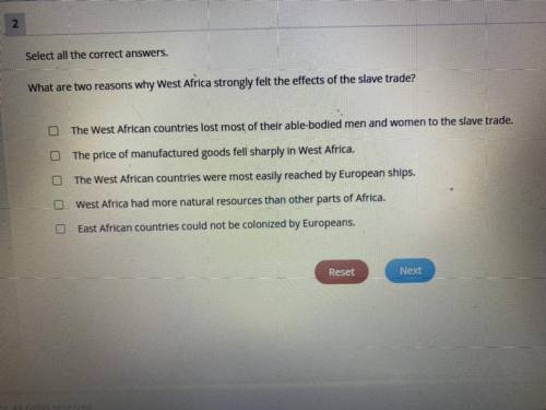 What are two reasons why West Africa strongly felt the effects of the slave trade?

The West Afric