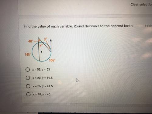 Geometry (10th grade) finding arc angles in a circle