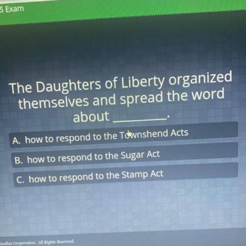 The Daughters of Liberty organized
themselves and spread the word
about