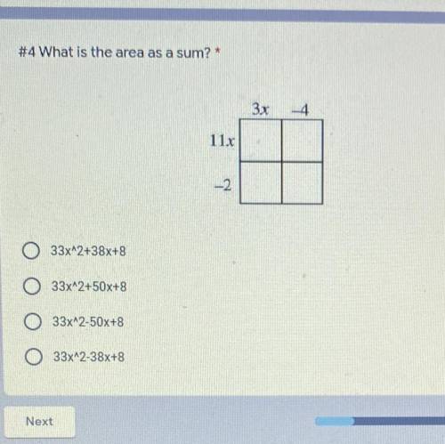Need help ASAP What’s the area of a sum