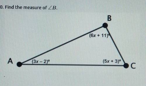 HELPPPP! FIND THE MEASURE OF B
