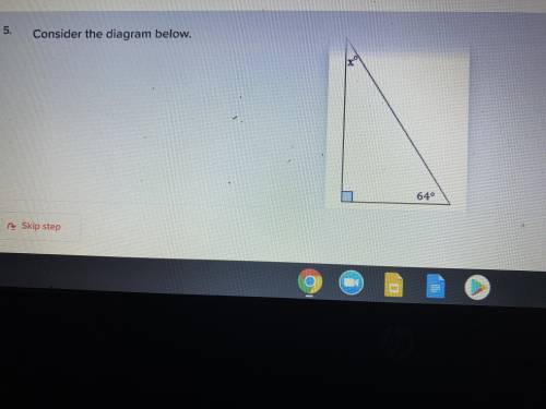 Solve for x . Help me