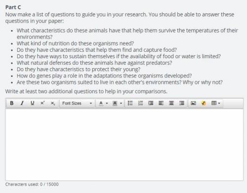 Now make a list of questions to guide you in your research. You should be able to answer these ques