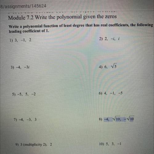 How do I do this stuff- POLYNOMIAL, ROOTS, ZEROS