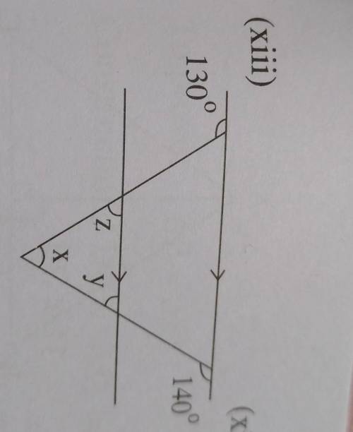Find value of x,yand z