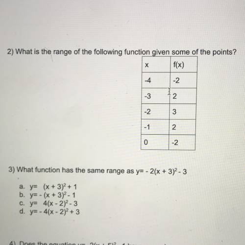 PLEASE HELP WITH 2 AND 3!! EXTRA POINTS