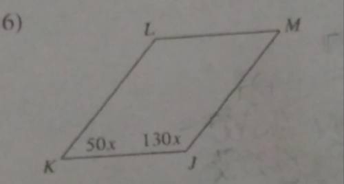 Solve for x. Each figure is a parallelogram.