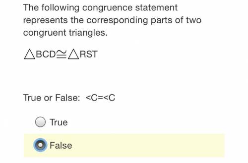 Is my answer correct or incorrect? True or false