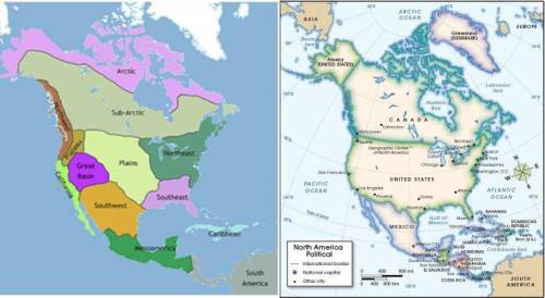 Compare maps of the world in ancient times with current political maps.

First image. Map of North