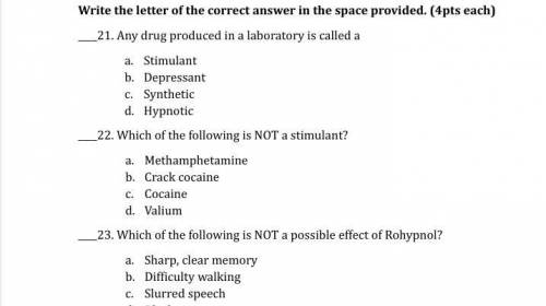 Please help me with these 23 question
