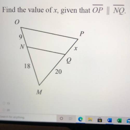 PLEASE HELP FAST
Given PQ||BCFind the length of ĀQ. The diagram is not drawn to scale